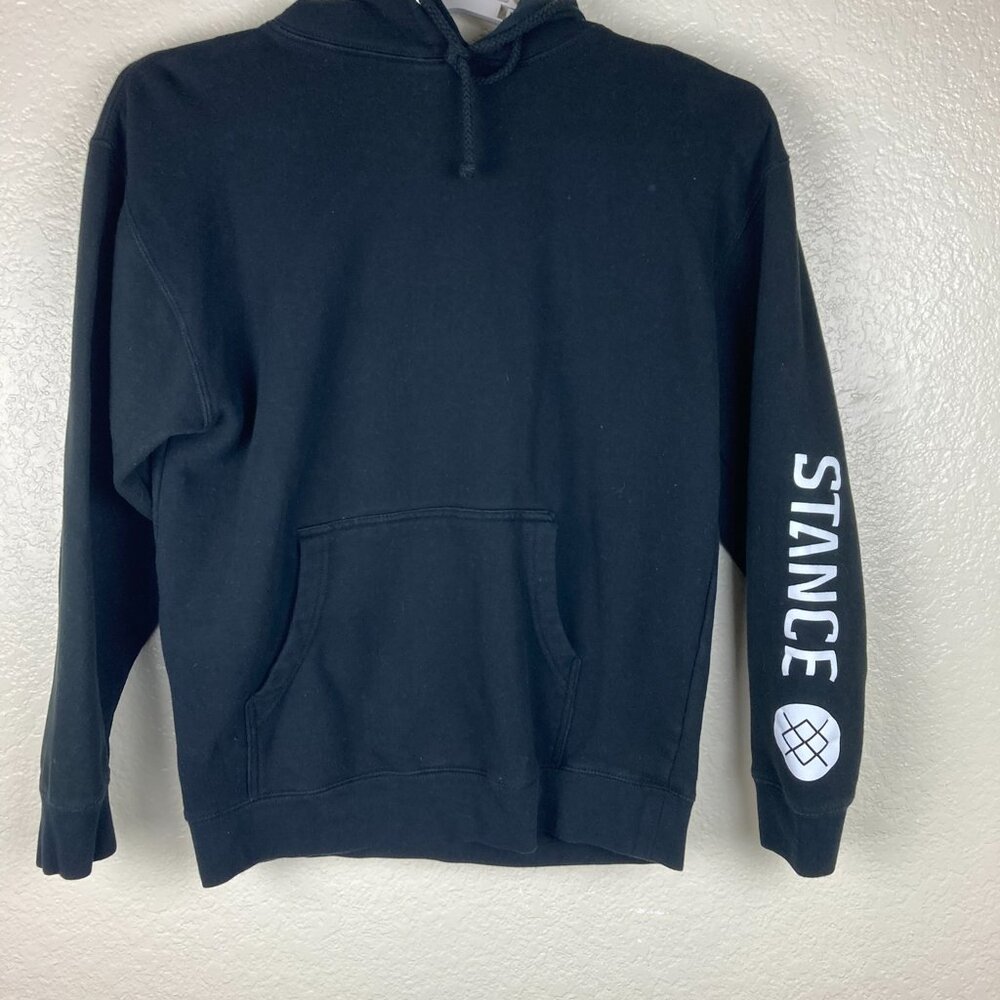 Stance The Pullover Heavy Weight Black Hoodie Sz M